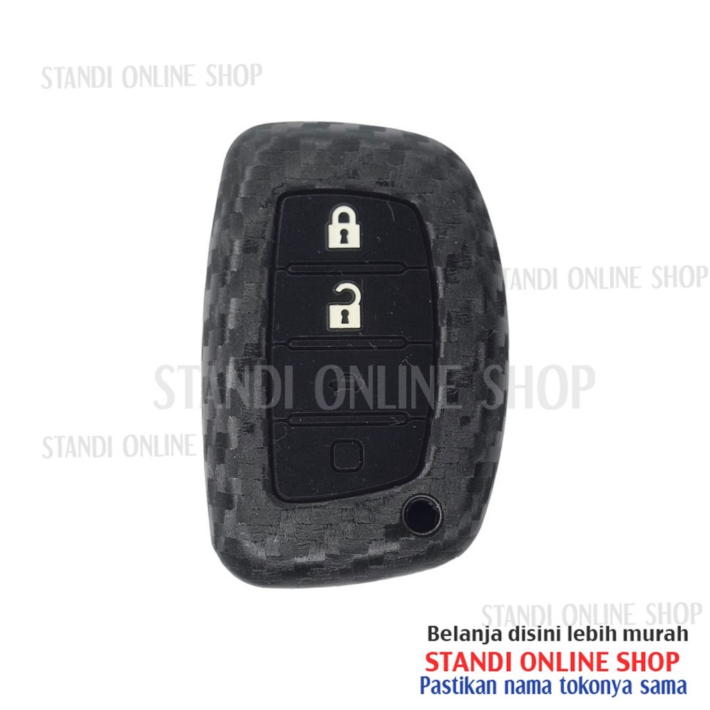 Sarung Kunci Silikon Carbon Smartkey Hyundai Stargazer Creta