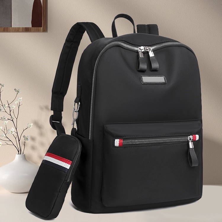 TAS RANSEL WANITA KOREA BONUS POUCH TA705B5 IMPORT ANTI AIR HITAM HANAGA BACKPACK CEWEK BESAR PREMIUM PUNGGUNG KULIAH SEKOLAH KERJA REMAJA KEKINIAN GENDONG SIMPLE FASHION BRANDED