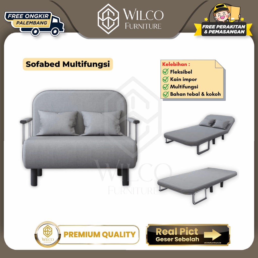 Jual Sofabed Multifungsi / Sofa Lipat 2 Dudukan / Folding Bed Palembang ...