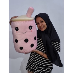 BONEKA BOBA JUMBO VIRAL BONEKA BOBA - BUBLE MILK - BONEKA LUCU boneka boba milk , bantal boba guling