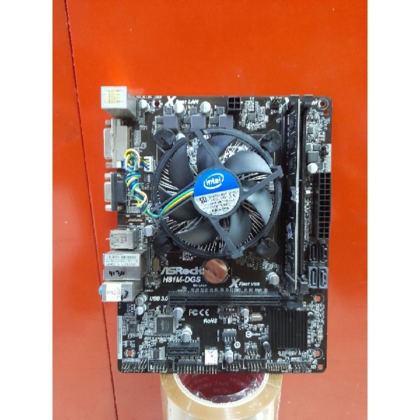 Paket Mainboard H81 LGA 1150 + i5 4590 Haswel