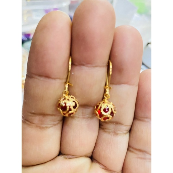 Anting gantung wanita //anting permata // perhiasan // anting