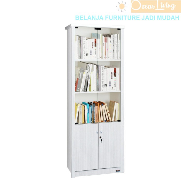 

Filling Cabinet Rak Buku Serbaguna / Lemari Arsip Kaca Lunar Lbc 46-Khusus Jabodetabek