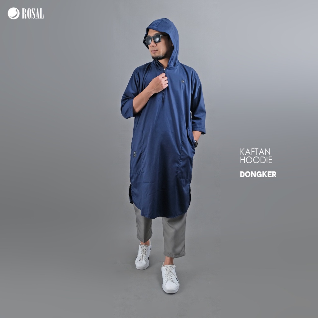 Kaftan Hoodie ROSAL Gamis Jubah Hoodie Pakistan Pria Dewasa