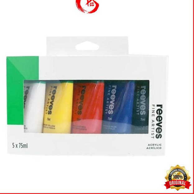 

Reeves Acrylic Colour Fine Artist Set 5 x 75ml