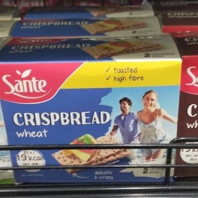 

sante crispbread wheat gandum 150gr isi 2 pack Biscuit biskuit