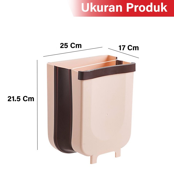 GM Bear Tempat Sampah Lipat Gantung Portable 1207 - Plastic Foldable Trash Bin