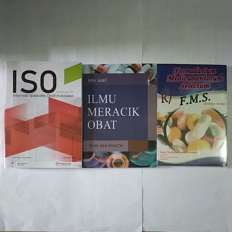 3 buku paket farmasi ISO, IMO, FMS