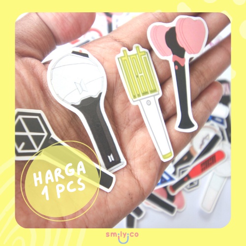 [PART 1] Stiker Kpop Lightstick Mini/Stiker Lightstick Kpop/Stiker Mini/Sticker Waterproof/Stiker Lu