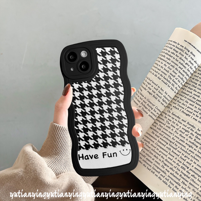 Soft Case Tpu Motif Houndstooth Untuk Samsung A04s A50s A30s A12 A32 A23 M22 A03s A50 A13 A53 A22 A52 A21s A52s A33 M22 A11 A03s A53 A11 M12