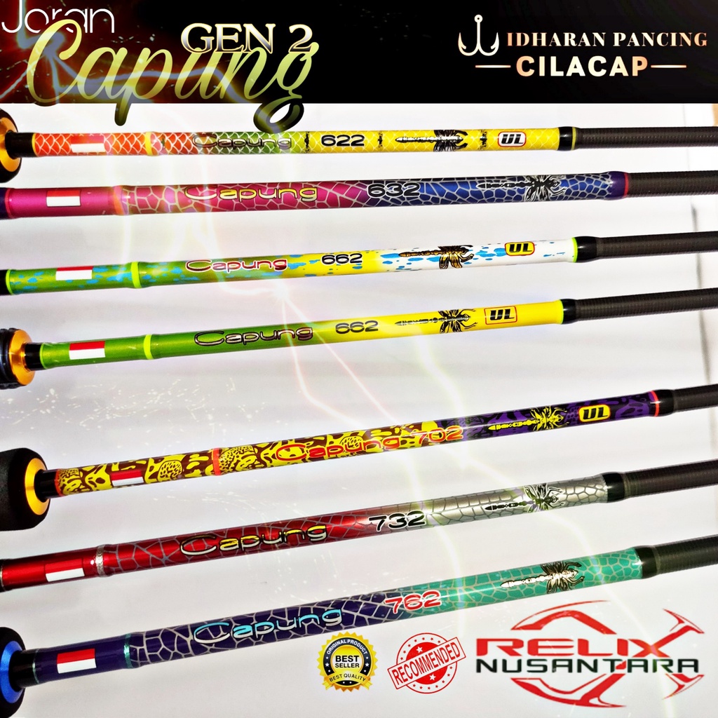 Joran Capung Relix Nusantara Gen 2 V3 SE 622 SP UL , 632 SP , 662 SP UL , 662 BC UL , 702 SP UL , 73