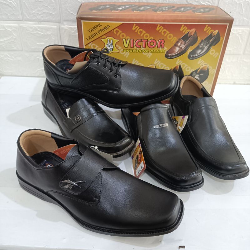 Sepatu Pantofel Merk Victor tipe KDI size 38-43 | Sepatu Kantor Victor | Pantofel Runcing Victor | Victor KDI