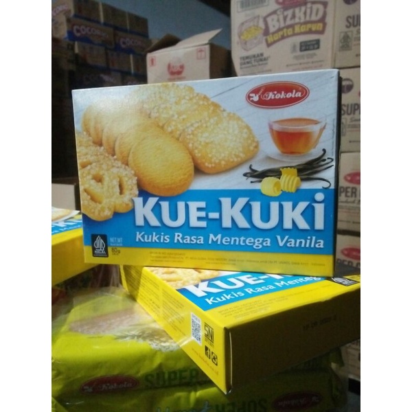 

Kokola KUE-KUKI mentega vanila/ coklat 80gr ( MAJORICO VANILA/COKLAT)