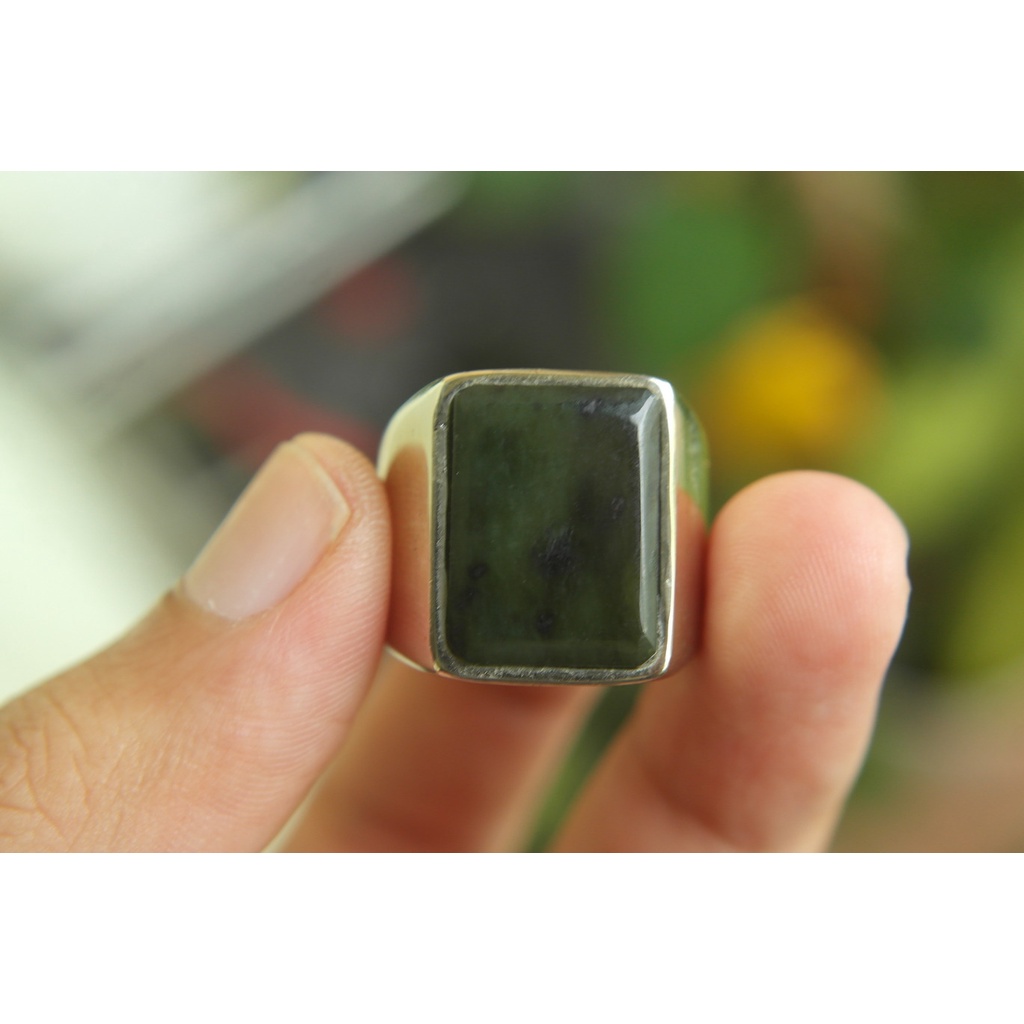 Natural Giok Aceh Ring 8 Kode Y146