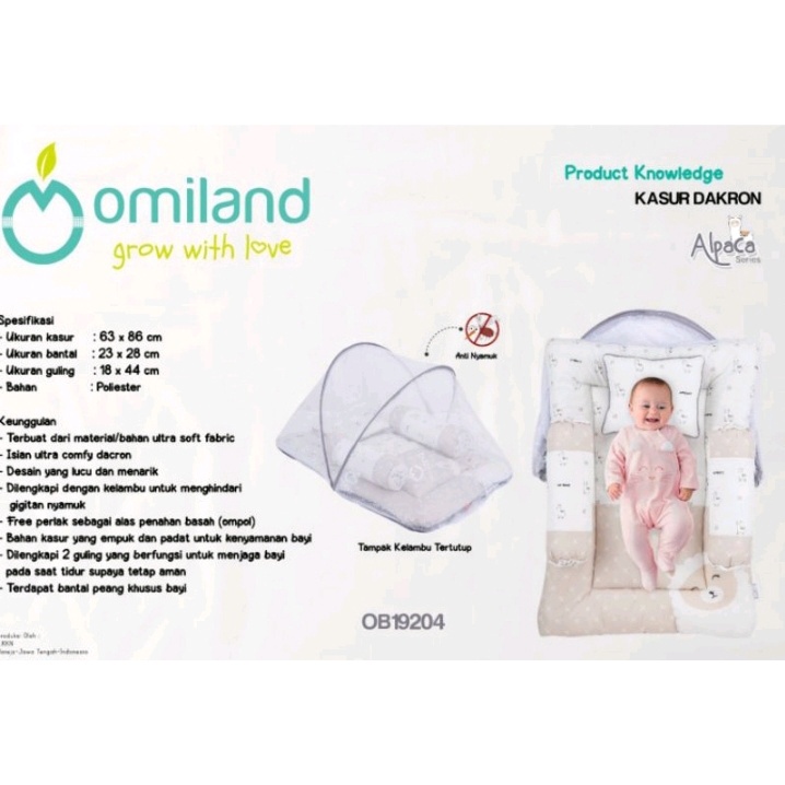 Omiland Kasur Bayi Dakron Alpaca - OB19201 OB19202 OB19203 OB19204