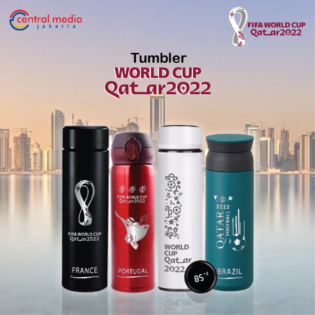 Tumbler Grafir FIFA World Cup 2022 Merchandise Botol Minum Kopi