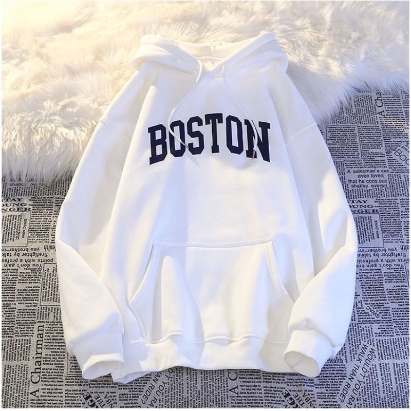 Hoodie Jumper OVERSIZE (S - 6XL) Sweater BOSTON Street Wear Fashion Korean Harajuku Hip Hop Jaketin aja BIGSIZE JUMBO Pria Wanita