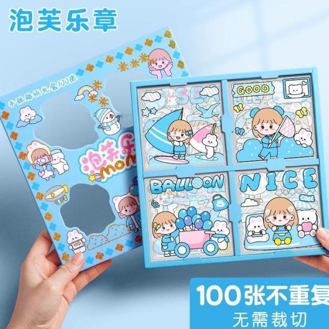 

Stiker Viral Aesthetic Transparant Diary /HP/ Botol per box isi 100pcs