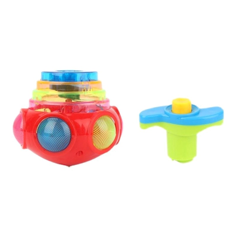 Mary Spinning Top Colorful Flash Led Light Spinning Top Lase Music Gyroscope Kid Luminous Music Gyro Anak Hadiah Natal