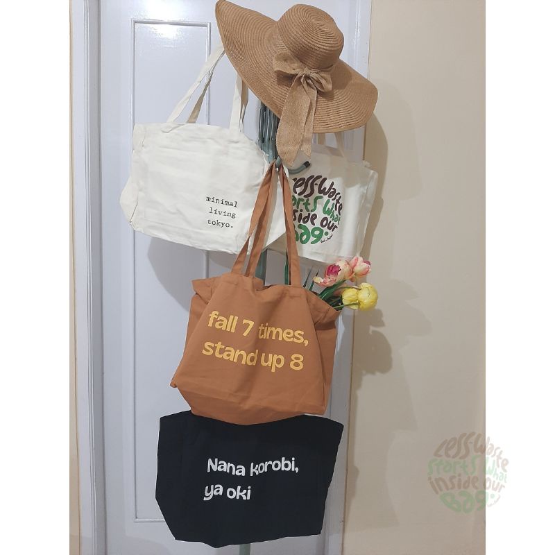 Tote Bag Multi Purpose Shopping Bag Multi Pocket Tote Bag Serbaguna Banyak Sekat