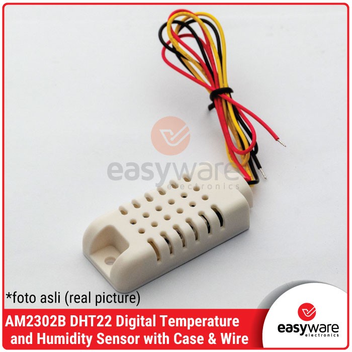 DHT22 DHT-22 AM2302 Humidity & Temperature With Case Wired Sensor Suhu SASLUN
