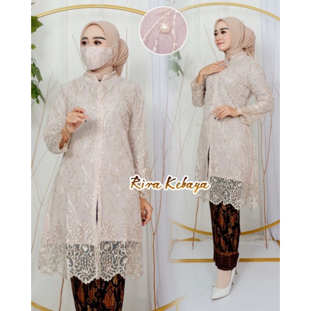 One Set Kebaya Tunik Busui Stelan Tunik Brukat Modern Kebaya Modern Kebaya Tile Kebaya Favorite