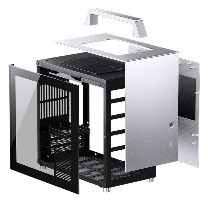 JONSBO T8 PLUS SILVER CASE / CASING ITX