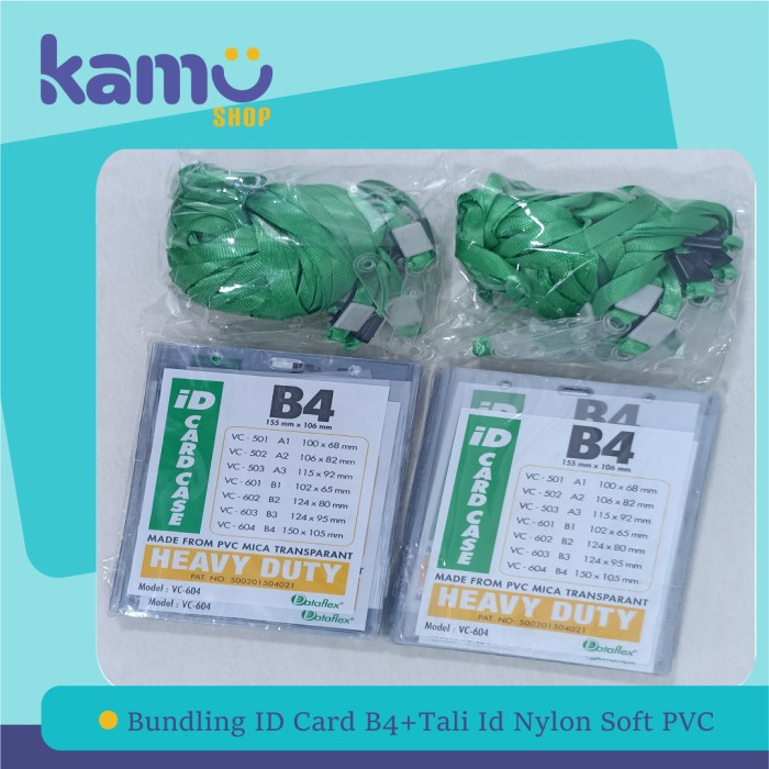 

Name Tag Bundling Id Card B4+ Tali Id Card Nylon Soft Pvc-Nylksfp [2 Pasang]