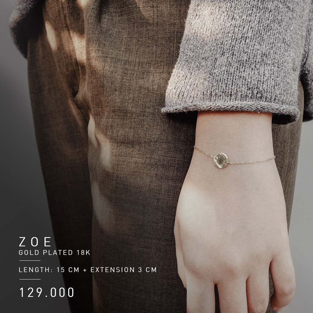 PREMIUM ZOE BRACELET (STAINLESS STEEL + 18K GOLD PLATED) - ANTI KARAT