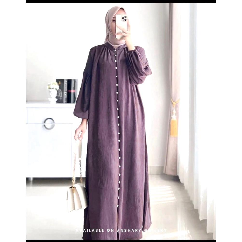 IYALUNA DRESS MAXI KATUN CRINKLE