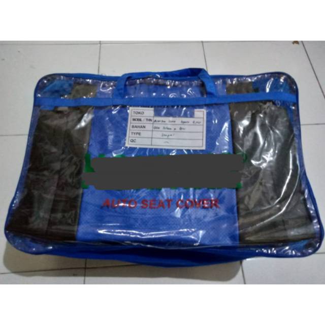 Sarung Jok 3 Baris Avanza Lama Hitam Biru