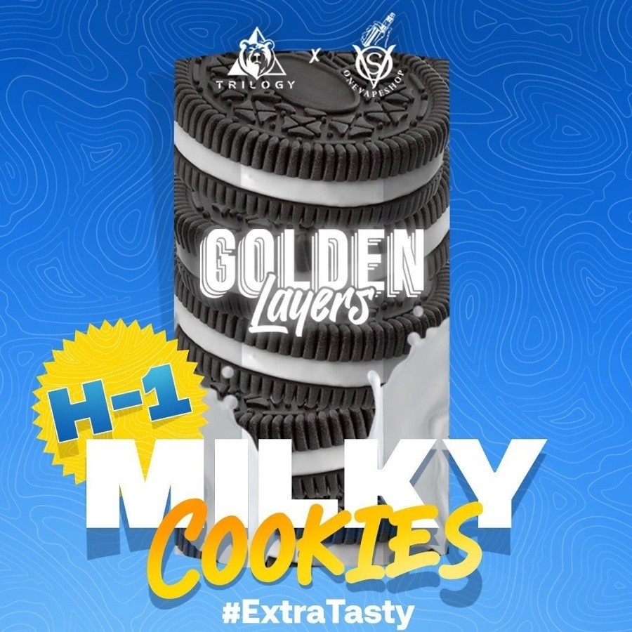 Liquid Golden Layers V2 Milky Cookies 60ML by Trilogy Brew x OneVape