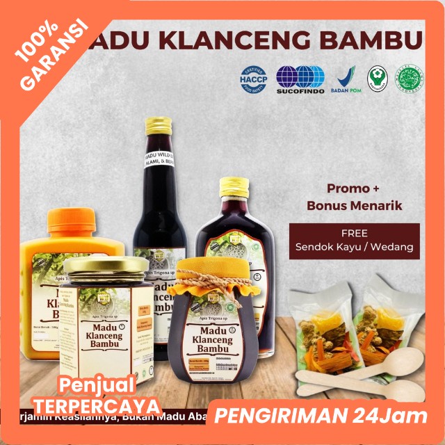 

ASLI 100% [COD] Madu Klanceng Bambu / Lebah Apis Trigona - Garansi Murni & Asli 100% - Wild Bee - Kemasan Ekonomis - Beli 10 Gratis 1