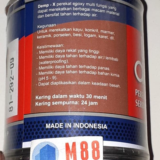 

Lem Epoxy DempX A + B = 200 gram Perekat Extreme DEMP-X DEMP X - Biru