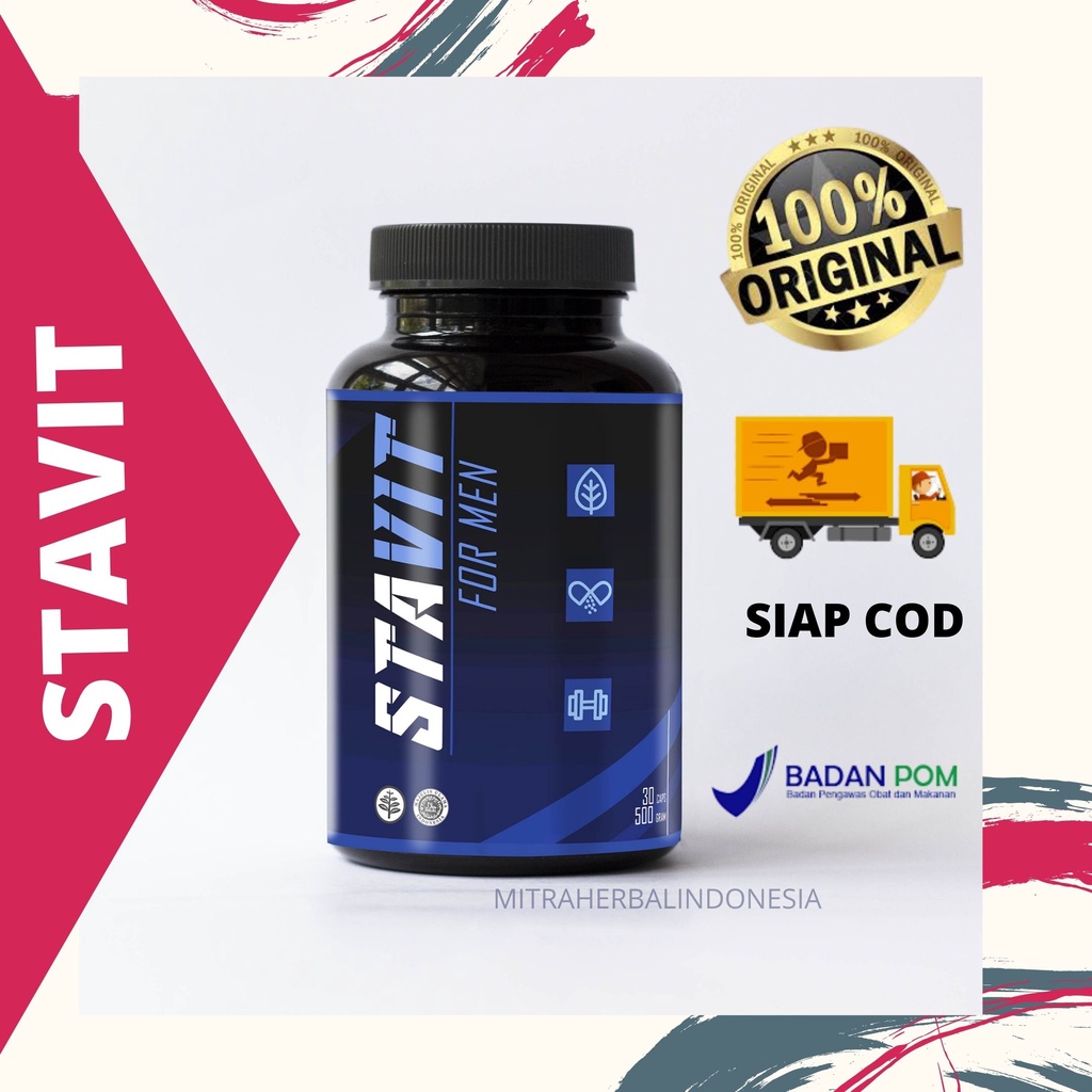 ORIGINAL STAVIT HERBAL PENAMBAH STAMINA PRIA DEWASA BPOM STAVIT FORMEN