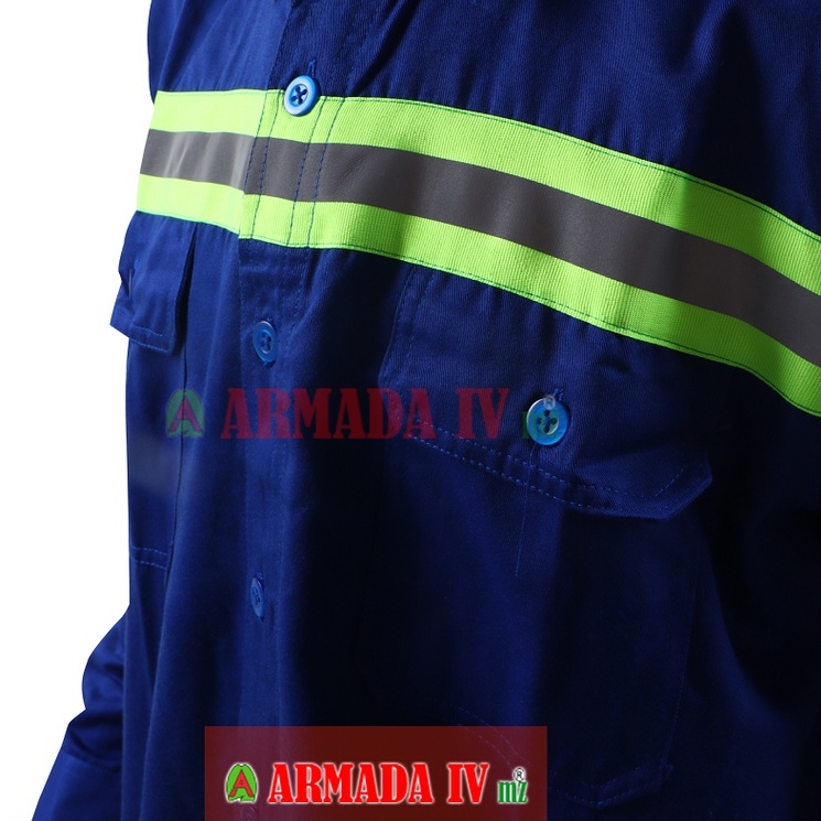 Setelan Wearpack Biru Benhur Scotlight Hijau Baju Celana Safety Benhur