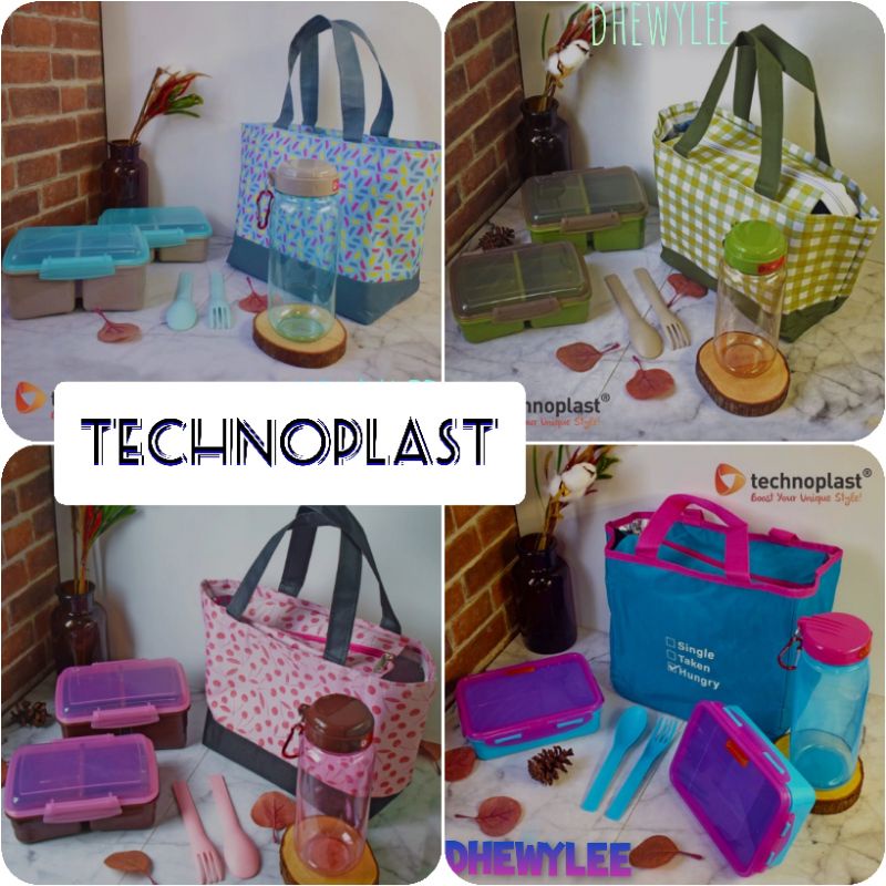 dhewylee - TECHNOPLAST LUNCH BOX SET PREMIUM  Technoplast seventhset soft lunch kit/Technoplast some