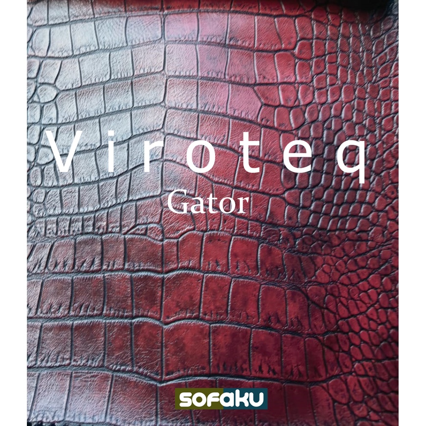 𝐒𝐎𝐅𝐀𝐊𝐔 : VIROTEQ GATOR - Kulit Imitasi Motif Kulit Buaya Oscar Alligator Tebal