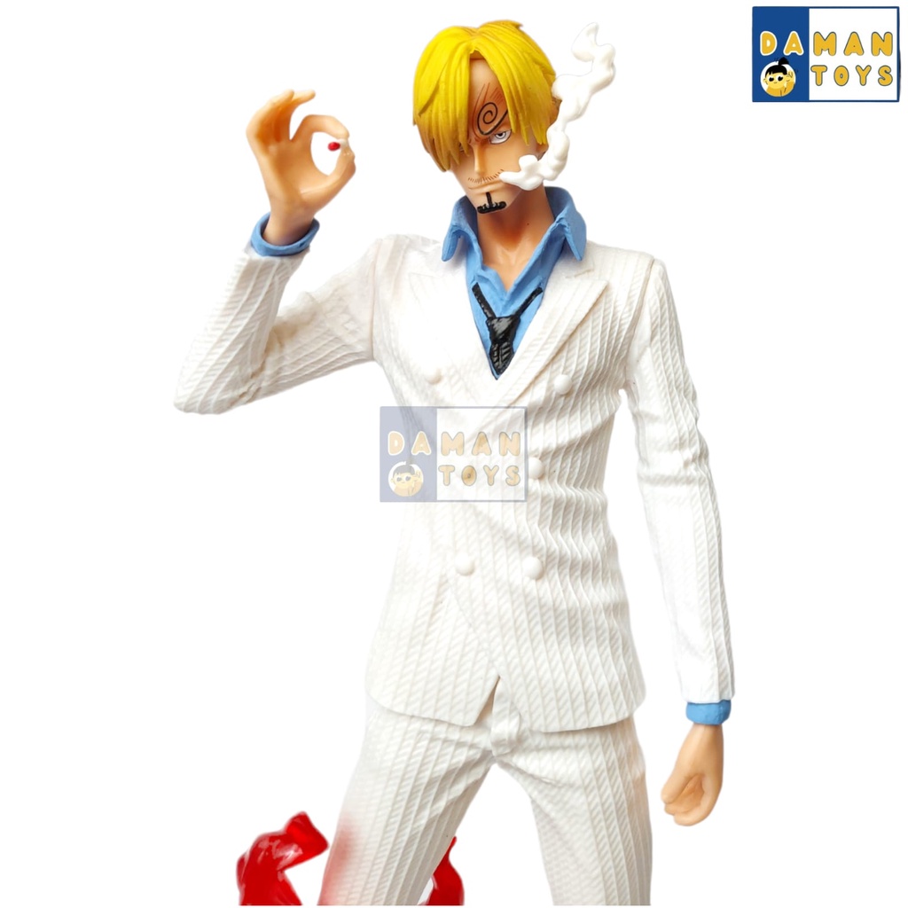 Action Figure Sanji GK Vinsmoke Suit  31Cm One Piece Anime Pajangan Koleksi