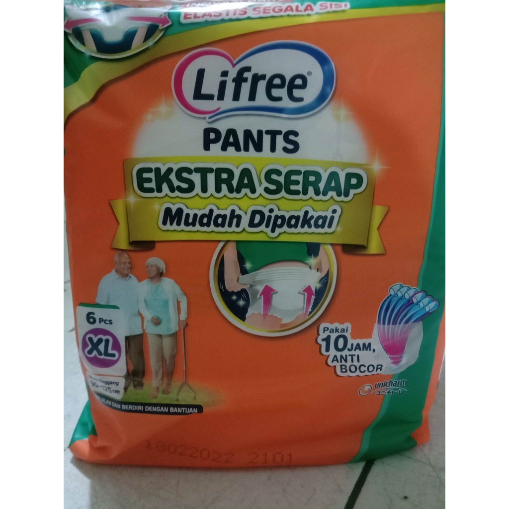 Lifree Pants Ekstra Serap XL6 / Popok Celana Dewasa Lifree Ekstra Serap XL 6 [BABY MILK SHOP]