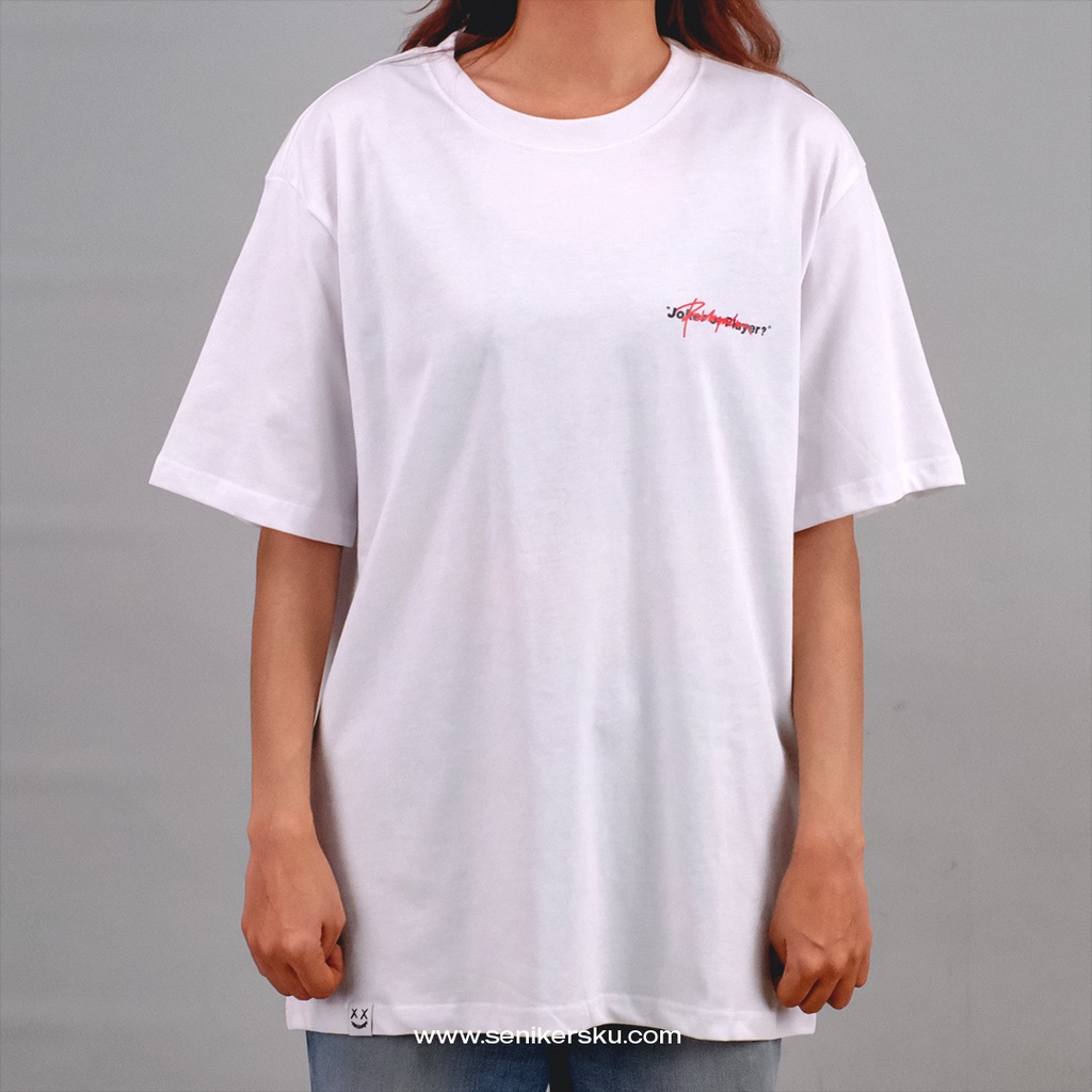 RIC Ricky Is Clown Black Red Logo White Tee