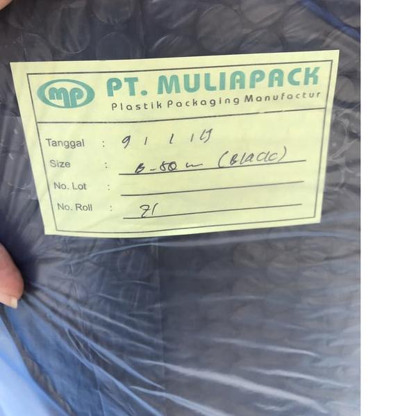 

Muliapack Bubble Pack Hitam / Wrap (wrapping) U : 1,25m x 50m