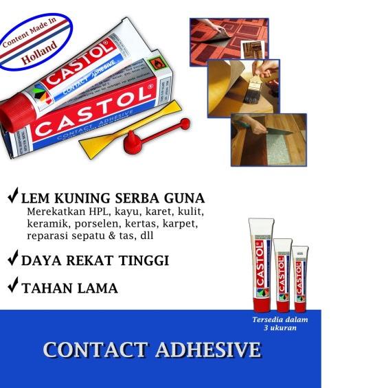 

1 Lusin Lem Castol Contact Adhesive Tube Kecil 21cc
