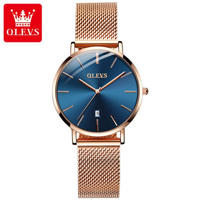 Watch Olevs Jam Tangan Wanita Original Cewek Casual Rose Gold