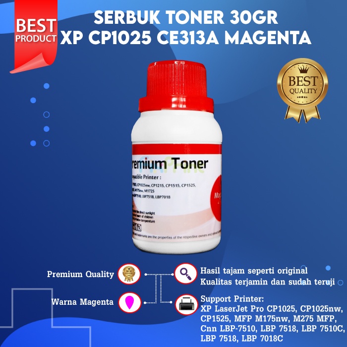 Serbuk Toner Refill H 1025 CP1025  Cp2025 Toner 126A 128A CE310A