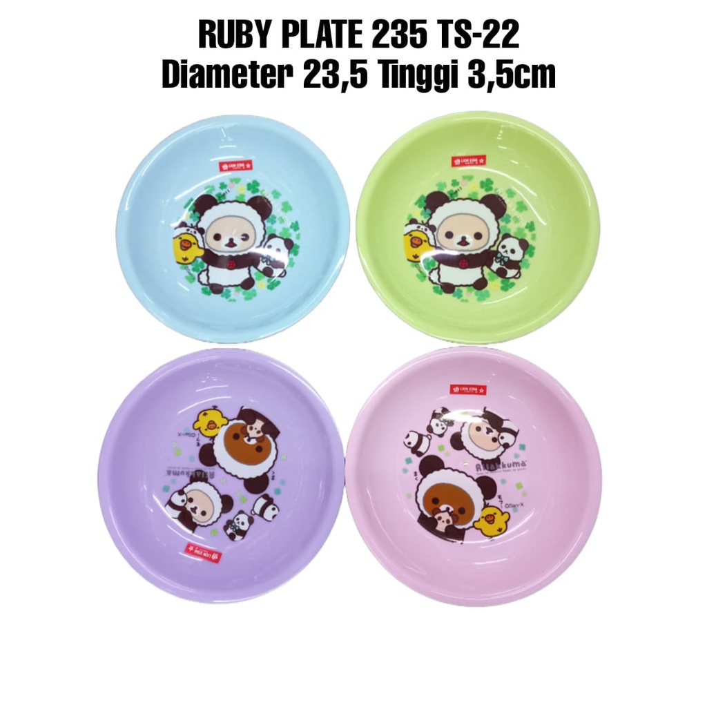 PIRING PLASTIK/PIRING KARAKTER LUCU/PIRING ANAK/PIRING MAKAN/ PIRING