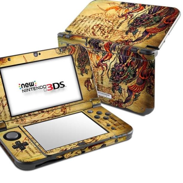 Garskin skin old new Nintendo 3ds XL / reguler case - dragon skin