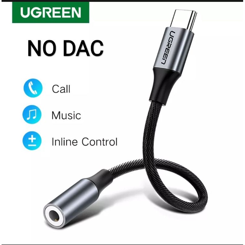 Ugreen Usb C to Aux 3.5mm Audio - Konverter Ugreen Type C to Audio Jack DAC