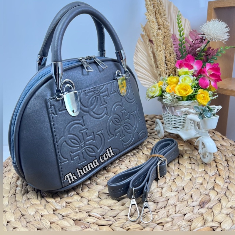 TAS WANITA ALMA MINI EMBOS/TAS KERANG WANITA SIZE 22x18CM MOTIF RENDOM