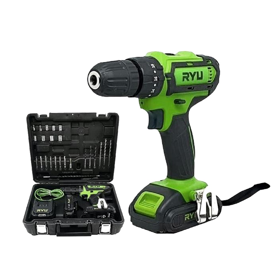 RYU RCI20V MESIN BOR BETON CAS BATERAI 20V CORDLESS IMPACT DRILL SET